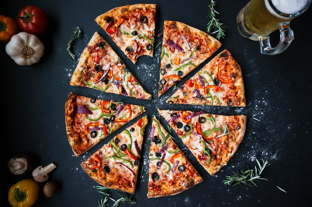 Loaded Green Pepper and Onion Pizza