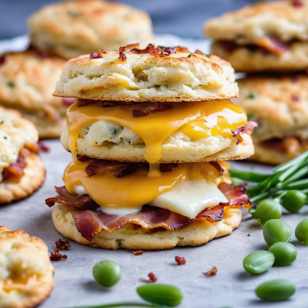Bacon Cheddar and Chive Biscuits Recipe