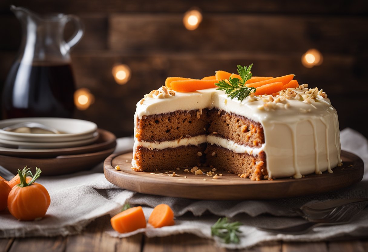 Carrot Cake with Maple Cream Cheese Frosting