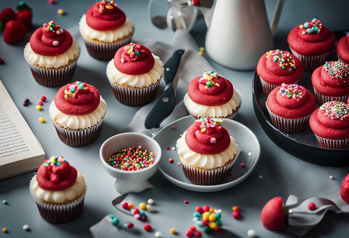 Dessert Mini Red Velvet Cupcakes Recipe