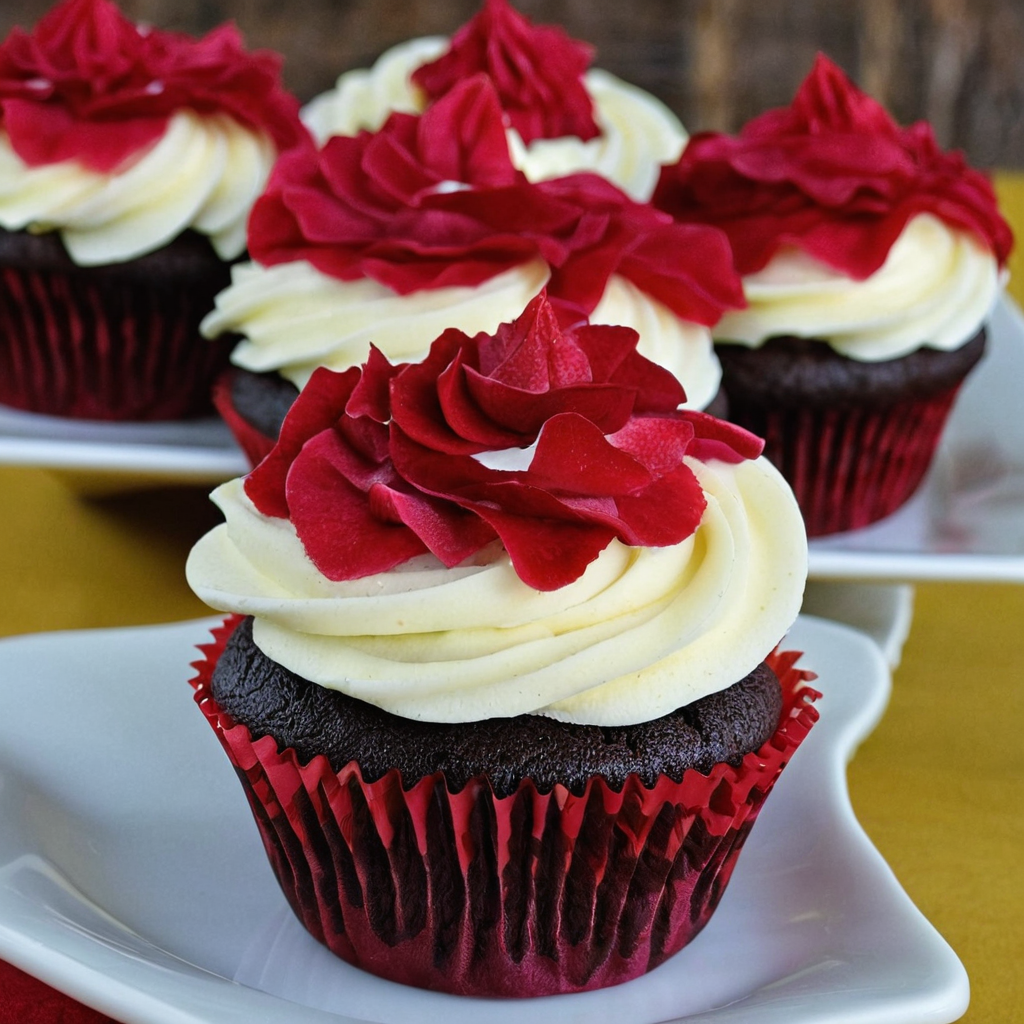 Dessert Mini Red Velvet Cupcakes