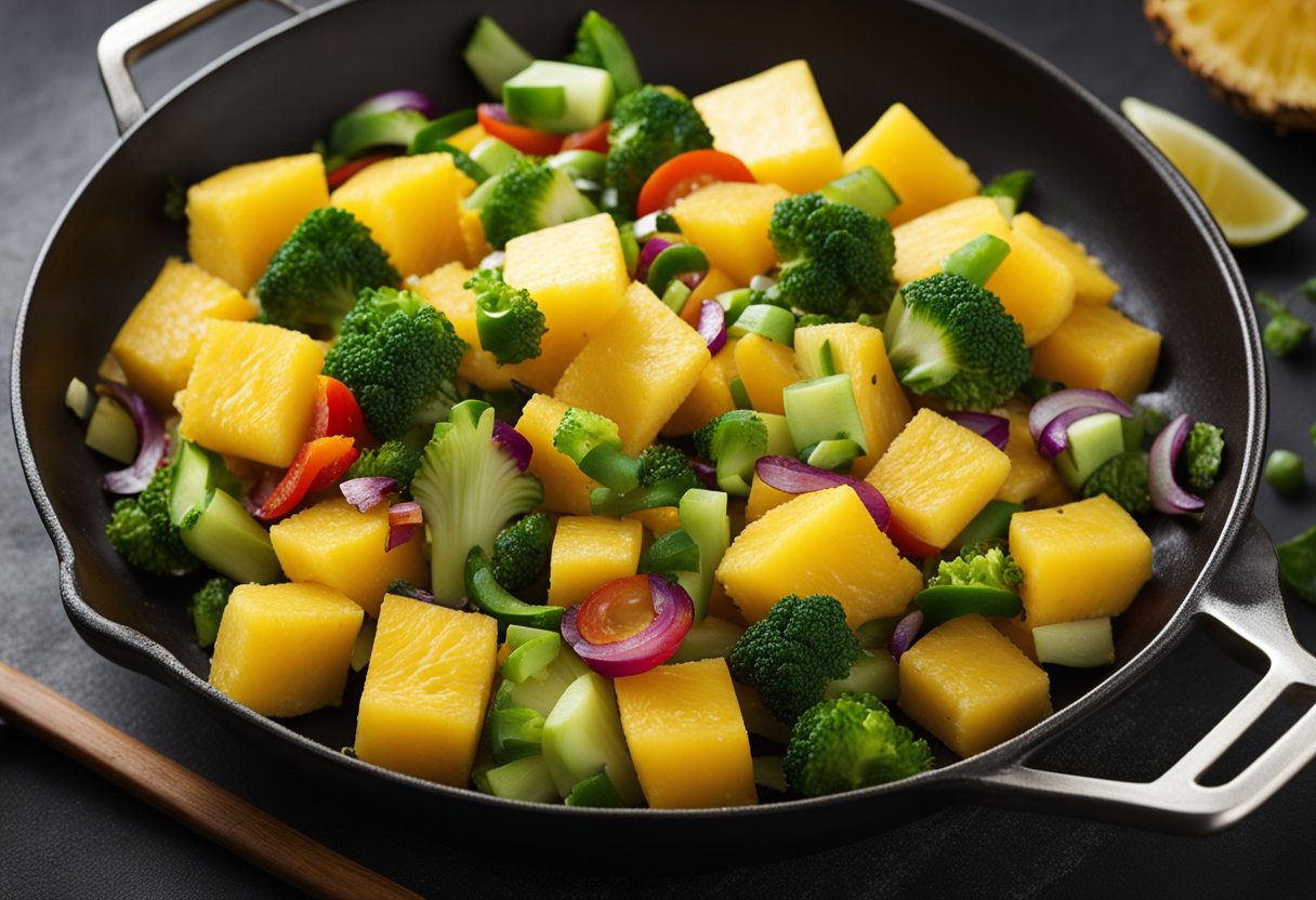 Quick and Easy Pineapple Soy Vegetable Stir-Fry Recipe
