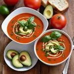 Spicy Avocado and Tomato Soup