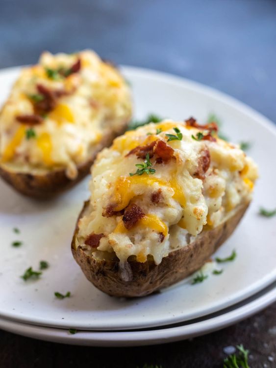 Making Twice Baked Potatoes Using an Air Fryer
