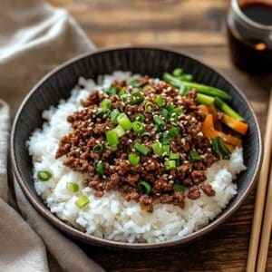 Korean Ground Beef Bowl