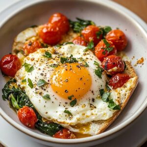 Baked Feta Eggs 