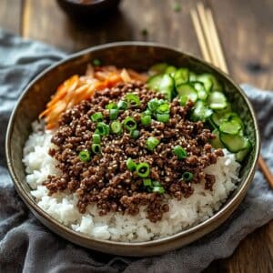 Korean Ground Beef Bowl