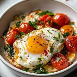 Baked Feta Eggs 
