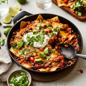 Beef Skillet Enchiladas