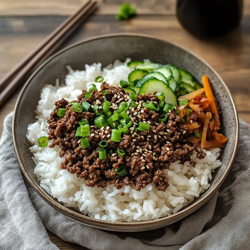 Korean Ground Beef Bowl