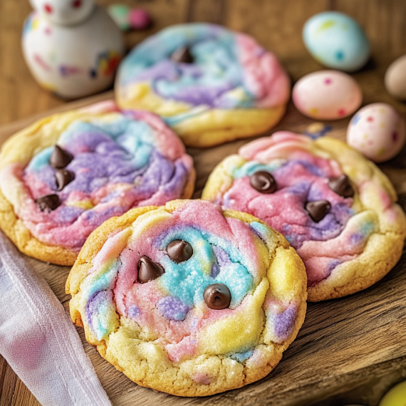 Easter Chocolate Chip Cookies