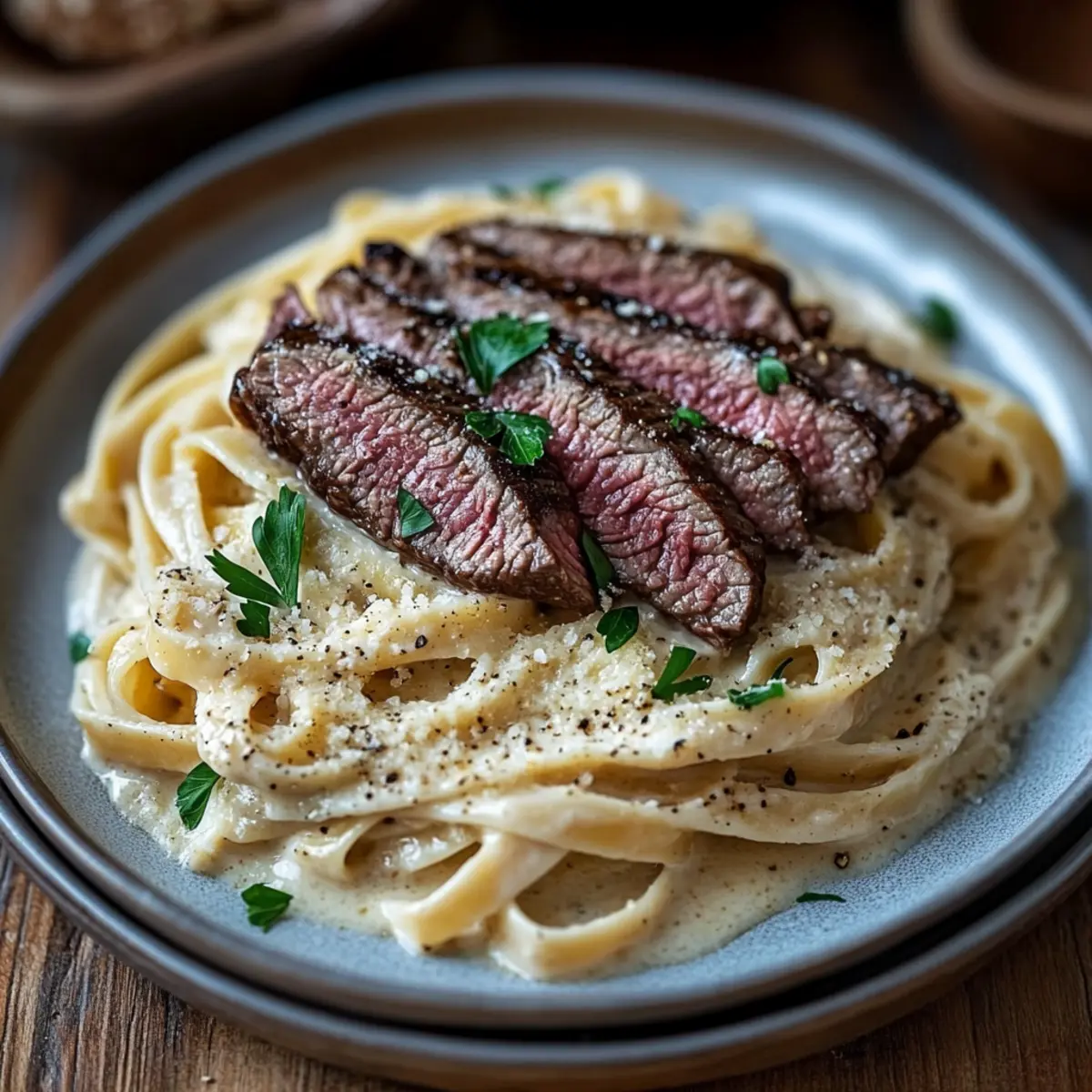 beef steak pasta