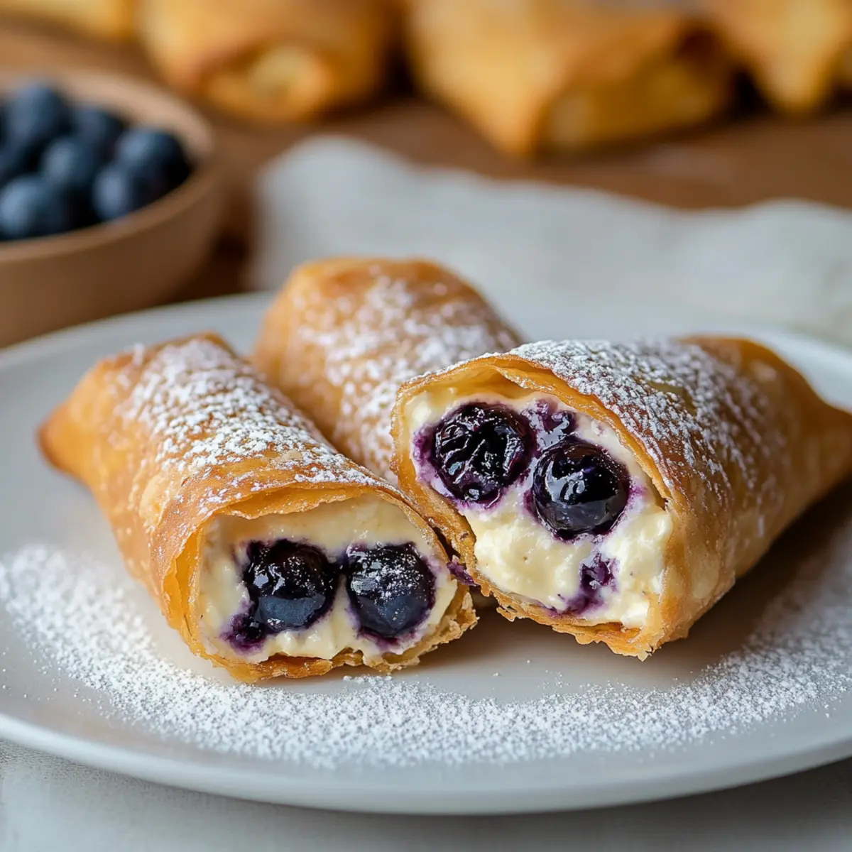 blueberry cream cheese egg rolls