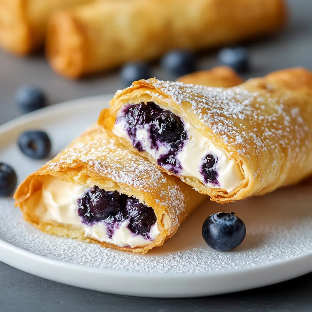 blueberry cream cheese egg rolls