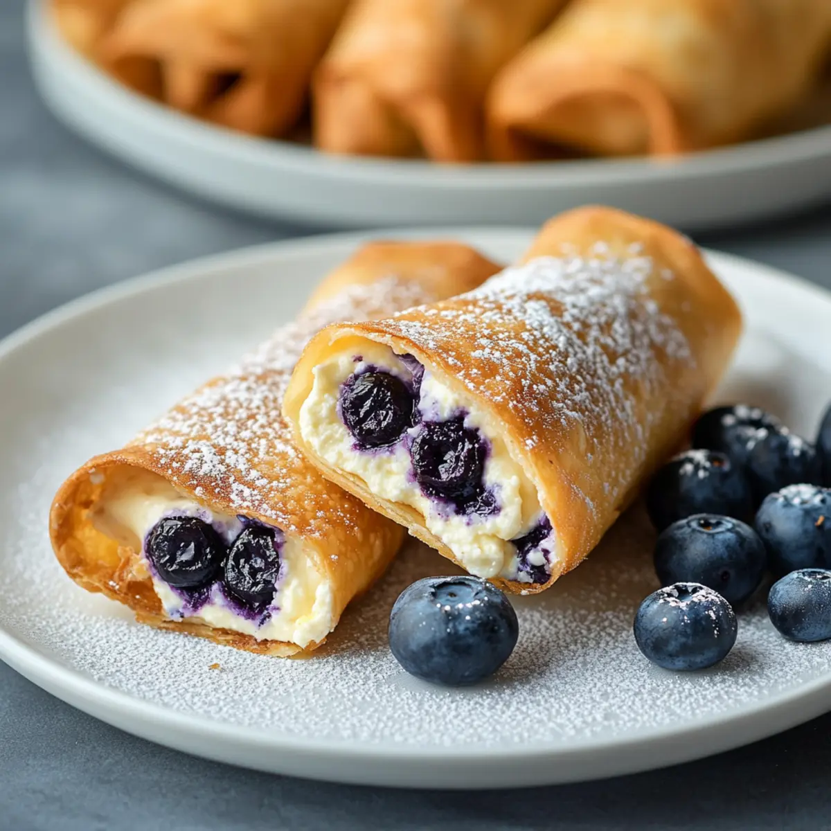 blueberry cream cheese egg rolls