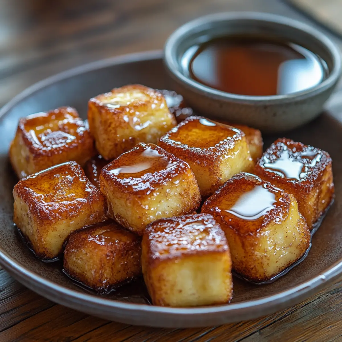 cinnamon roll french toast bites