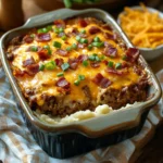 easy loaded meatloaf casserole
