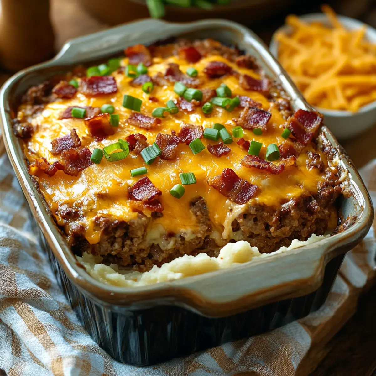 easy loaded meatloaf casserole