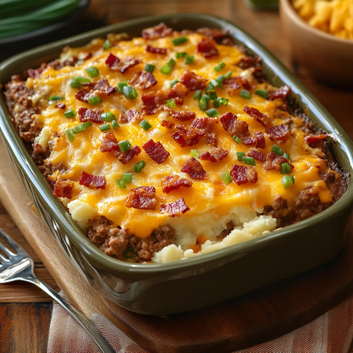easy loaded meatloaf casserole