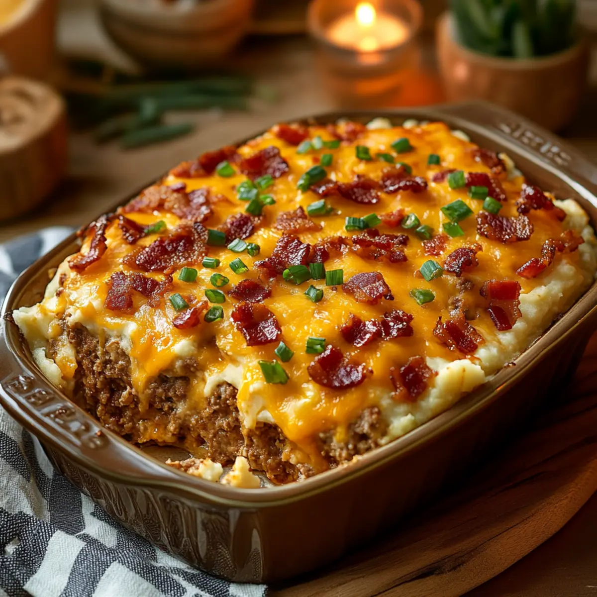 easy loaded meatloaf casserole