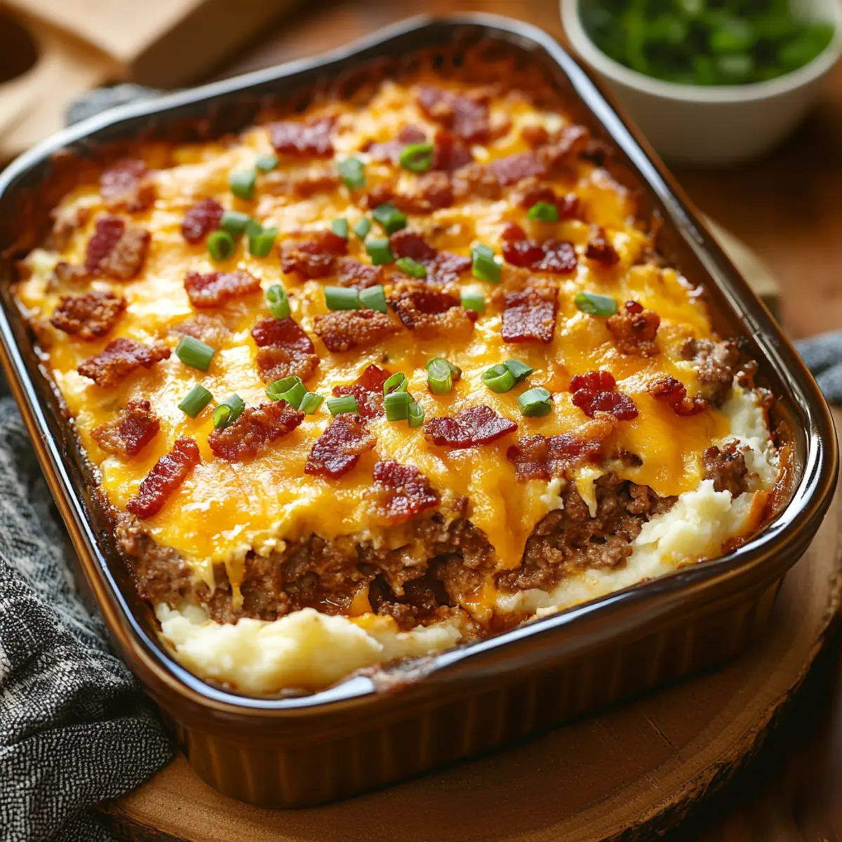 easy loaded meatloaf casserole
