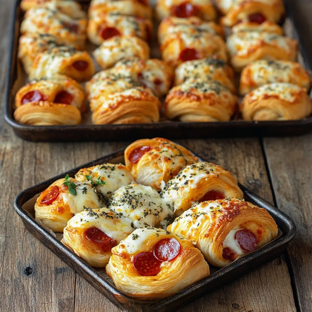 flaky pepperoni pizza rolls