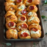 flaky pepperoni pizza rolls