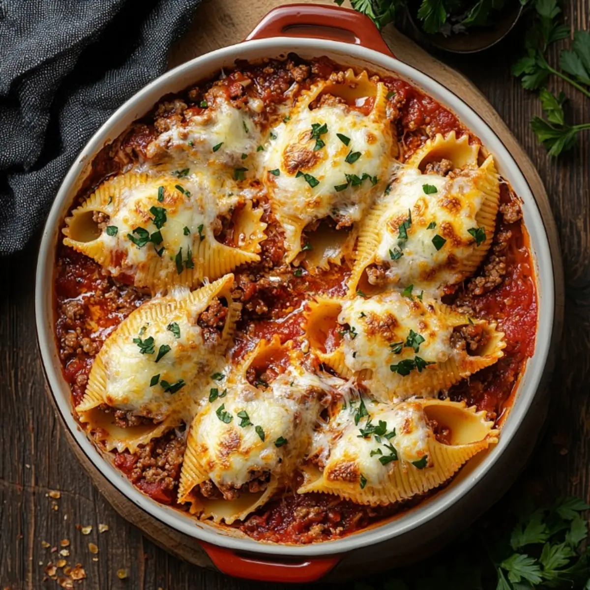 ground beef stuffed shells