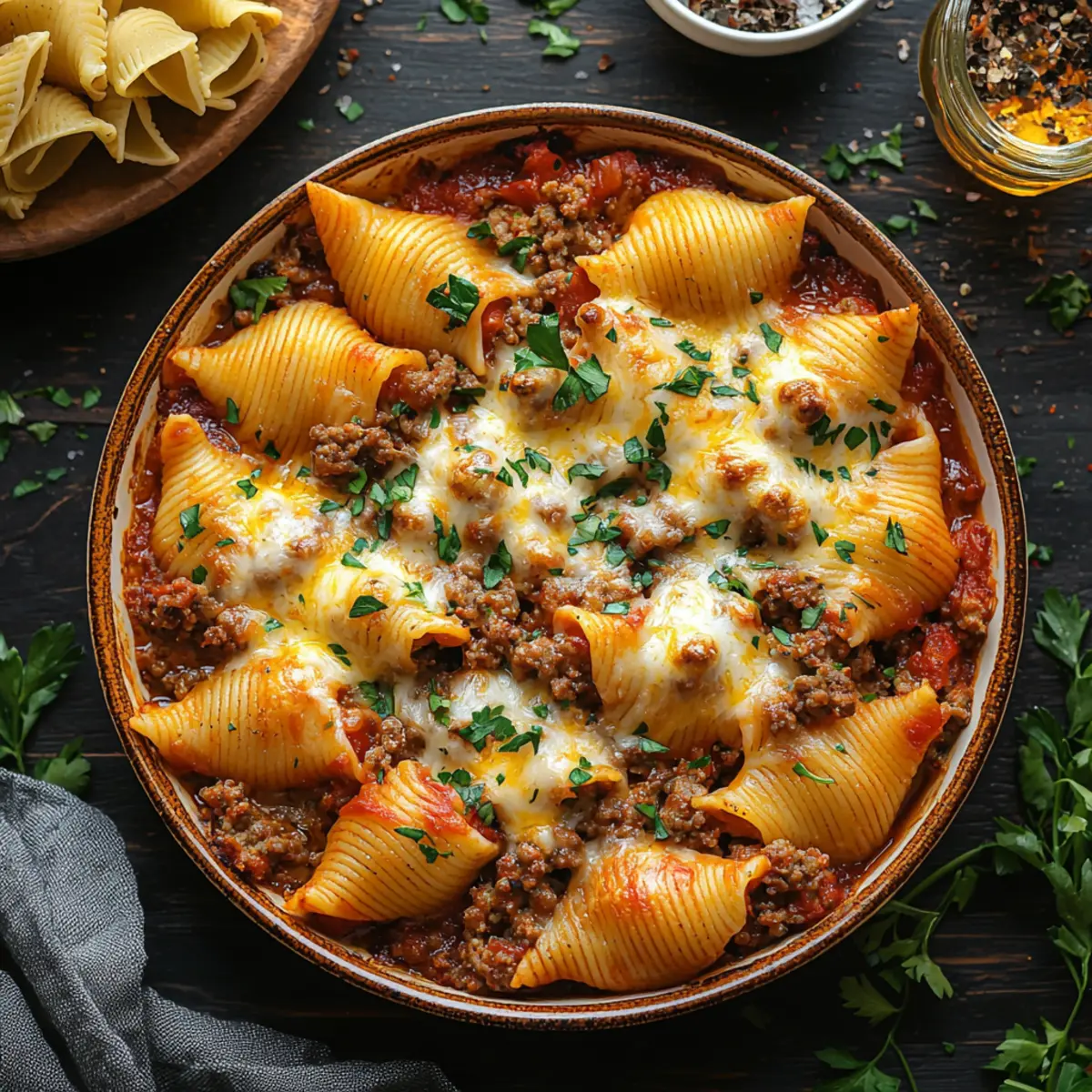 ground beef stuffed shells