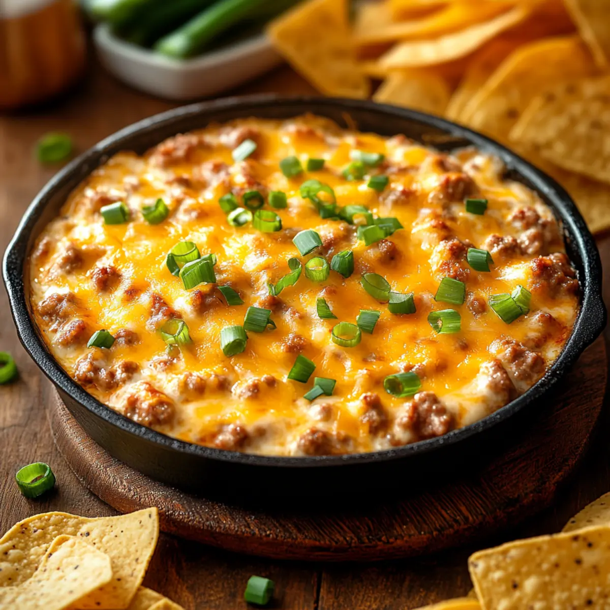 hot ranch sausage dip