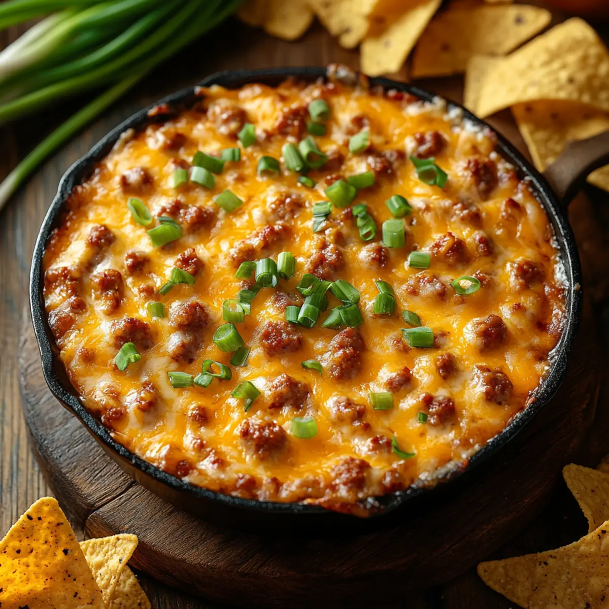 hot ranch sausage dip