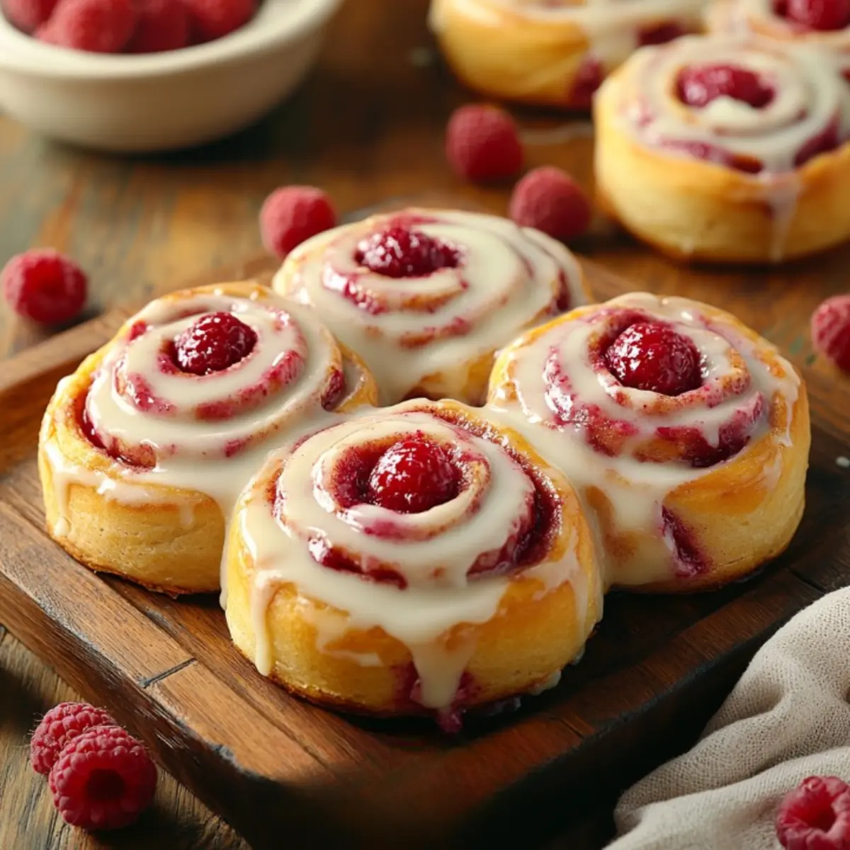 raspberry cinnamon rolls