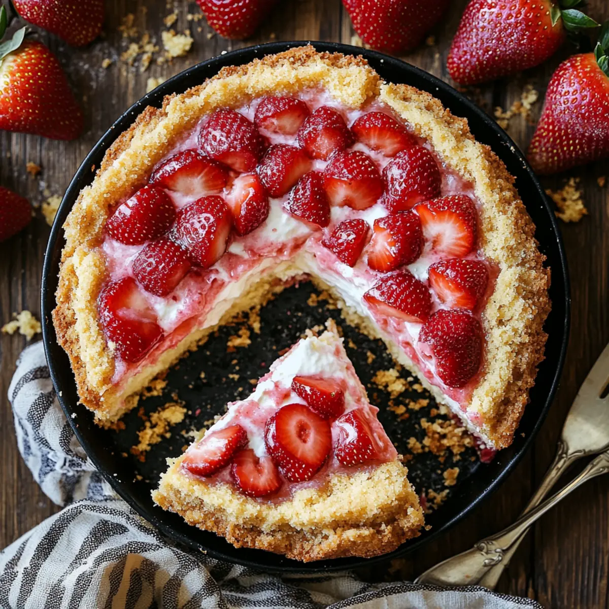 strawberry cheesecake dump cake