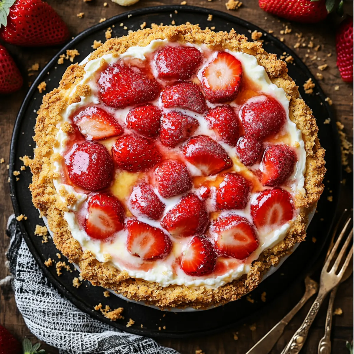 strawberry cheesecake dump cake
