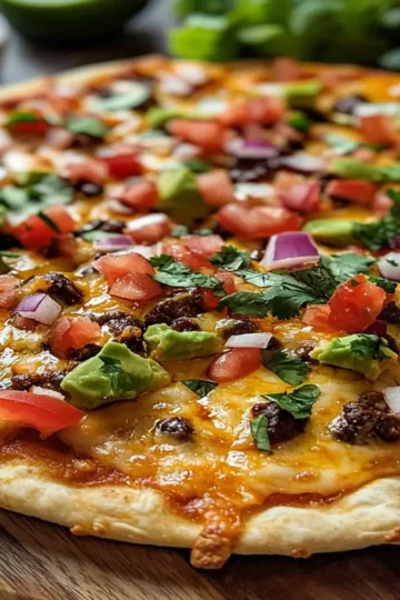 Homemade Mexican Pizza