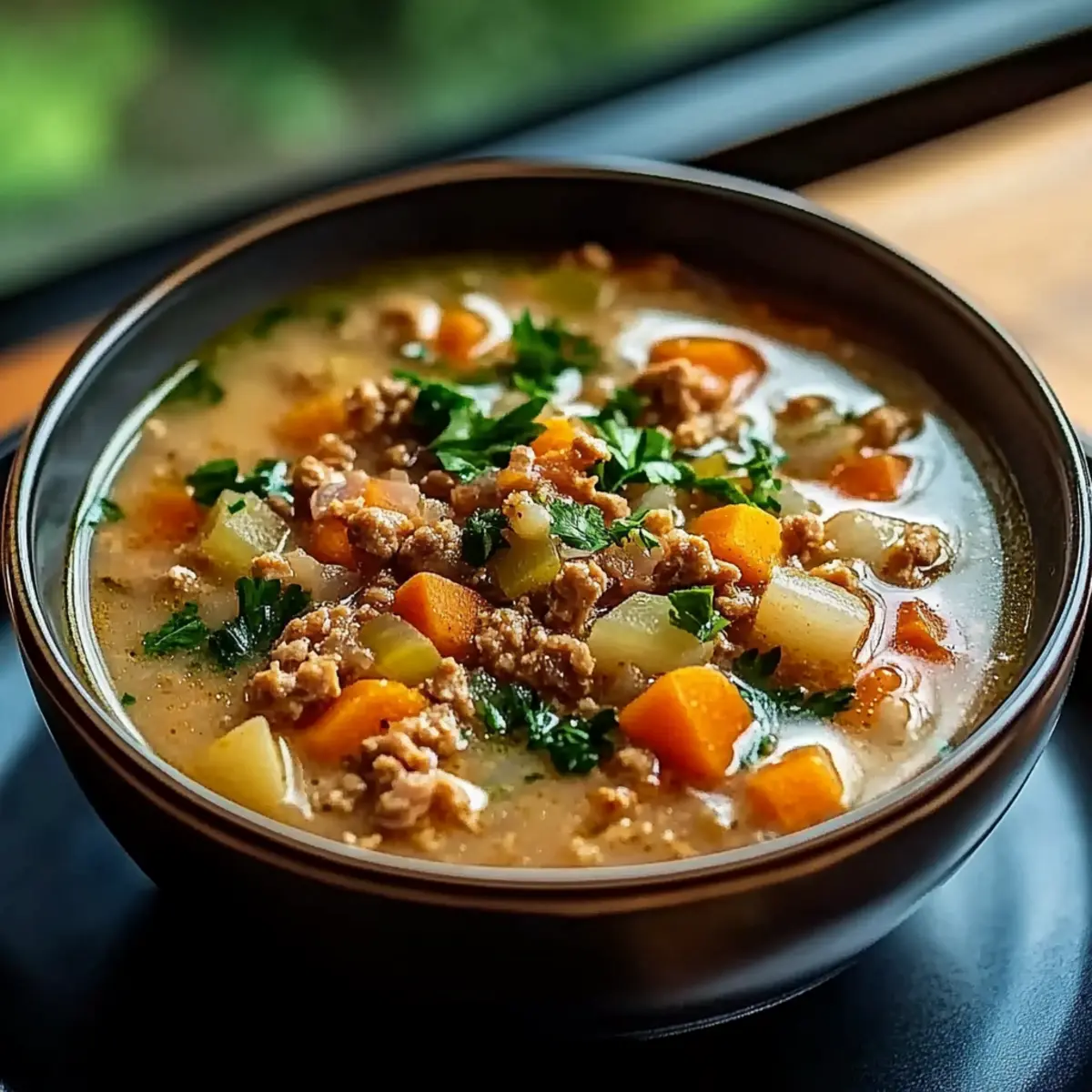 Ground Turkey Soup
