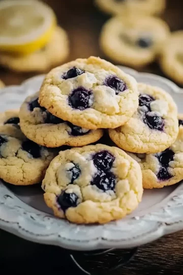 Lemon Blueberry Cookies