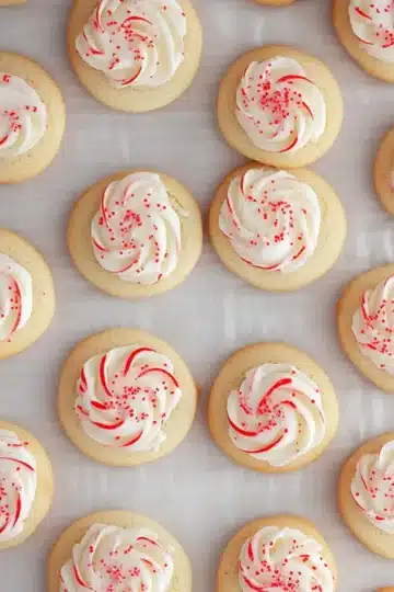 Easy Christmas Peppermint Sugar Cookies