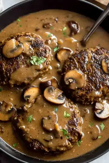 Salisbury Steak with Mushroom Gravy