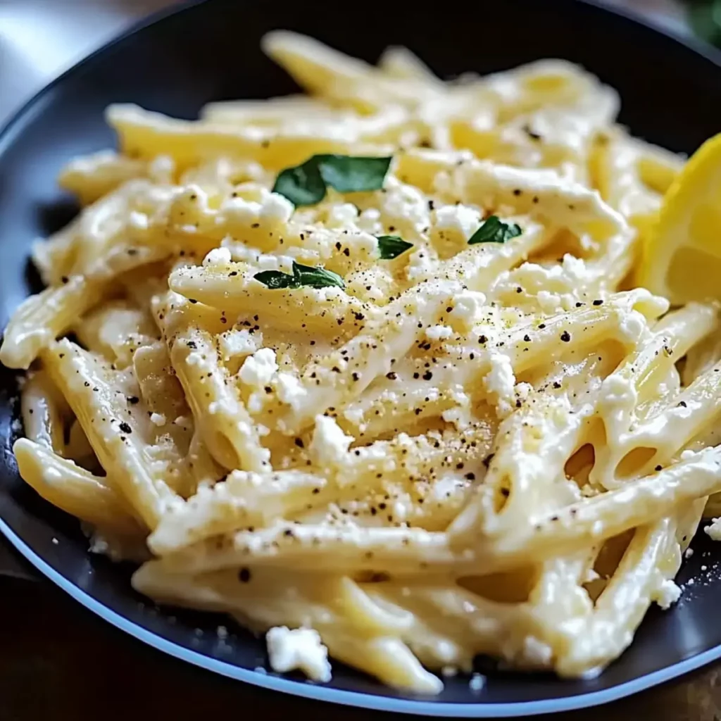 Creamy Lemon Feta Pasta