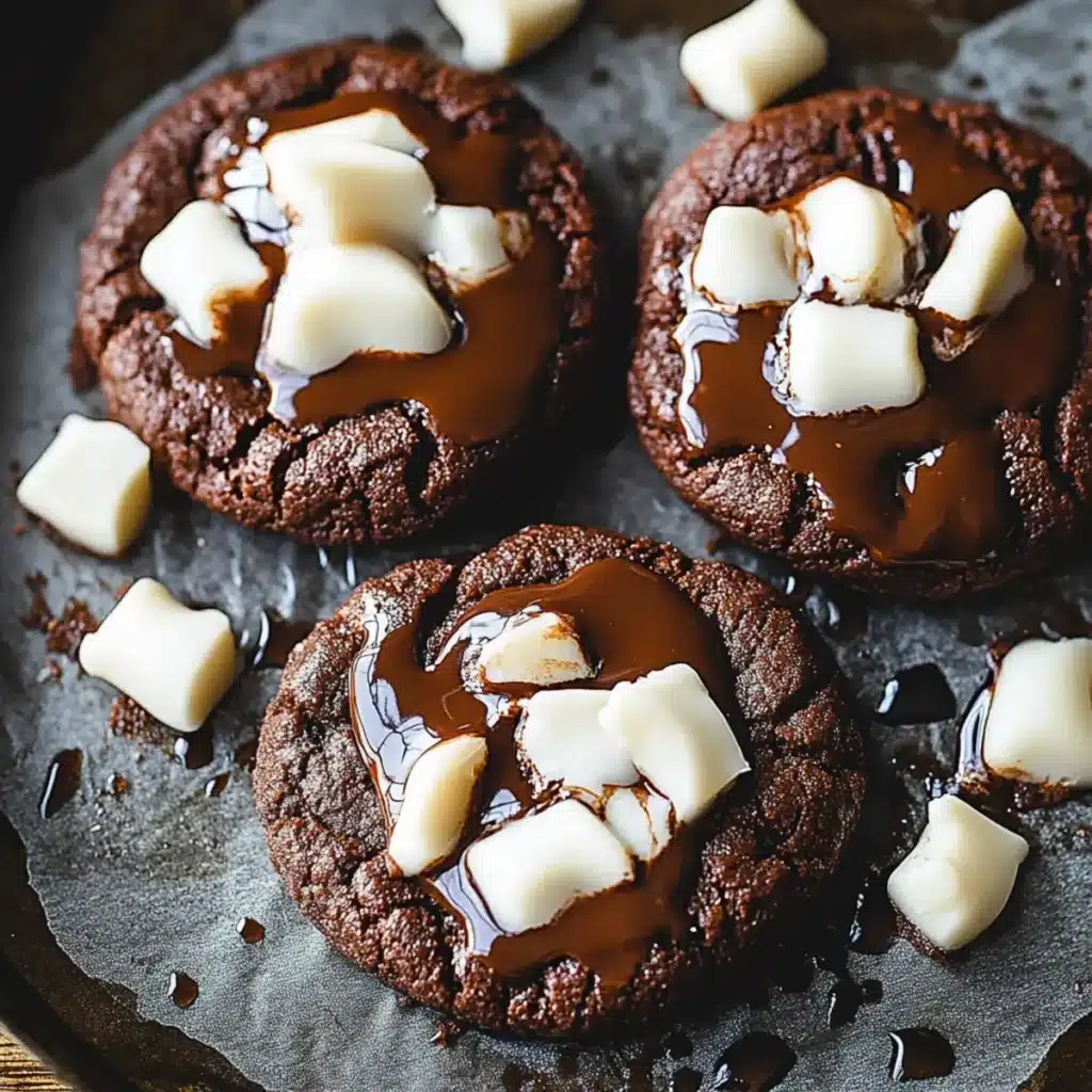 chocolate hot cocoa cookies
