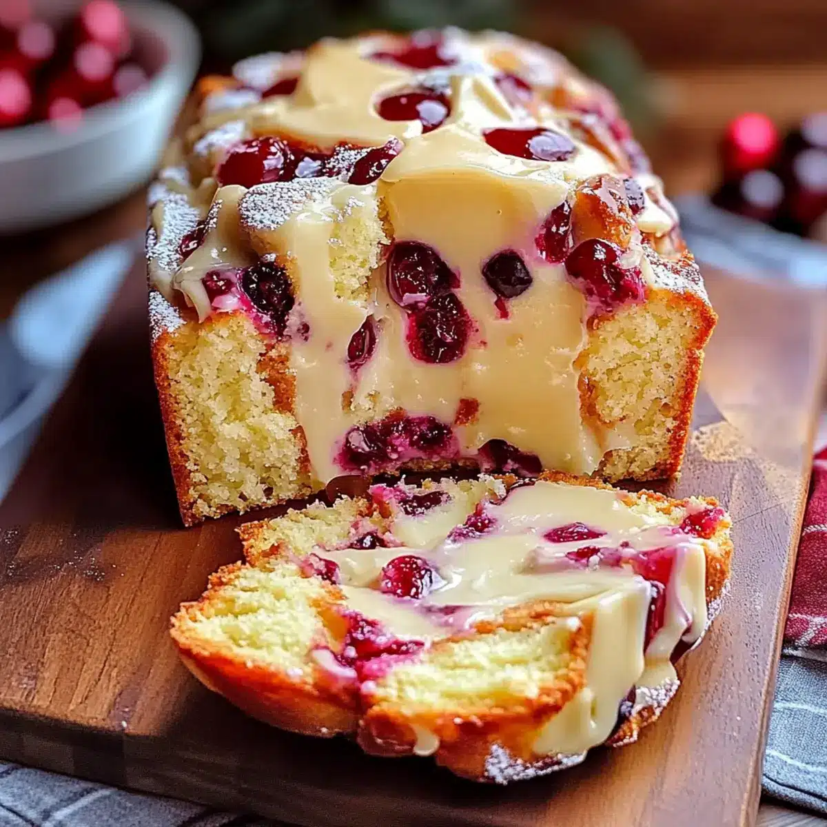 Cranberry Cream Cheese Pound Cake: A Festive Delight! - Ingredients prepared