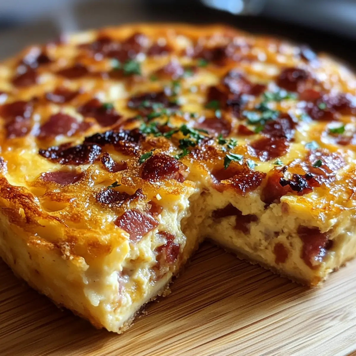 Crustless Bacon & Cheese Quiche — Easy Low-Carb Breakfast Idea