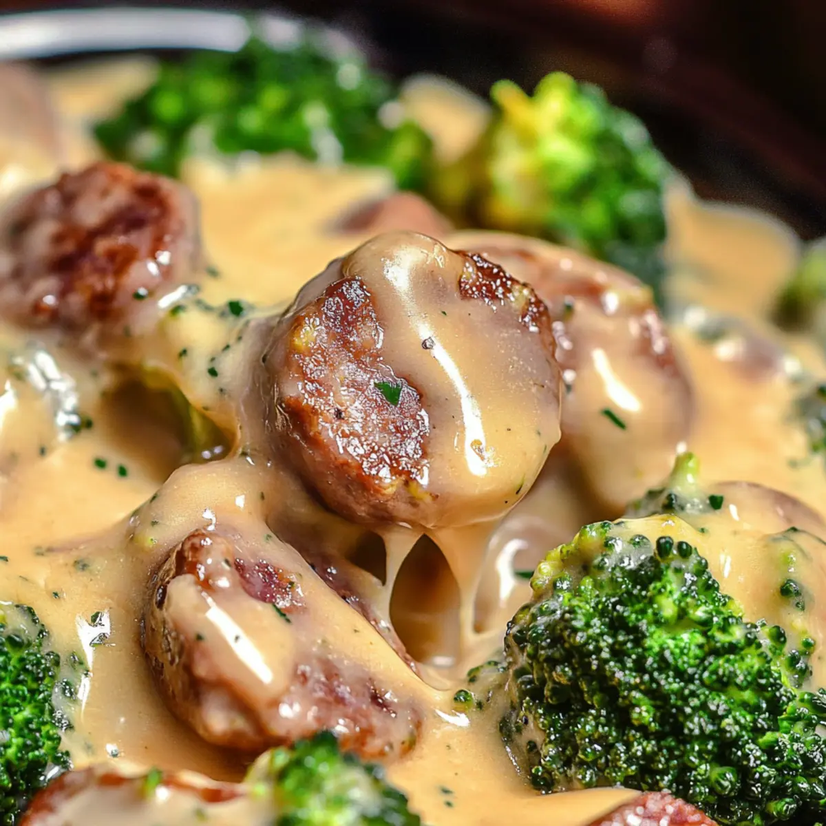 Indulgent Keto Broccoli and Cauliflower Au Gratin With Sausage - Ingredients prepared