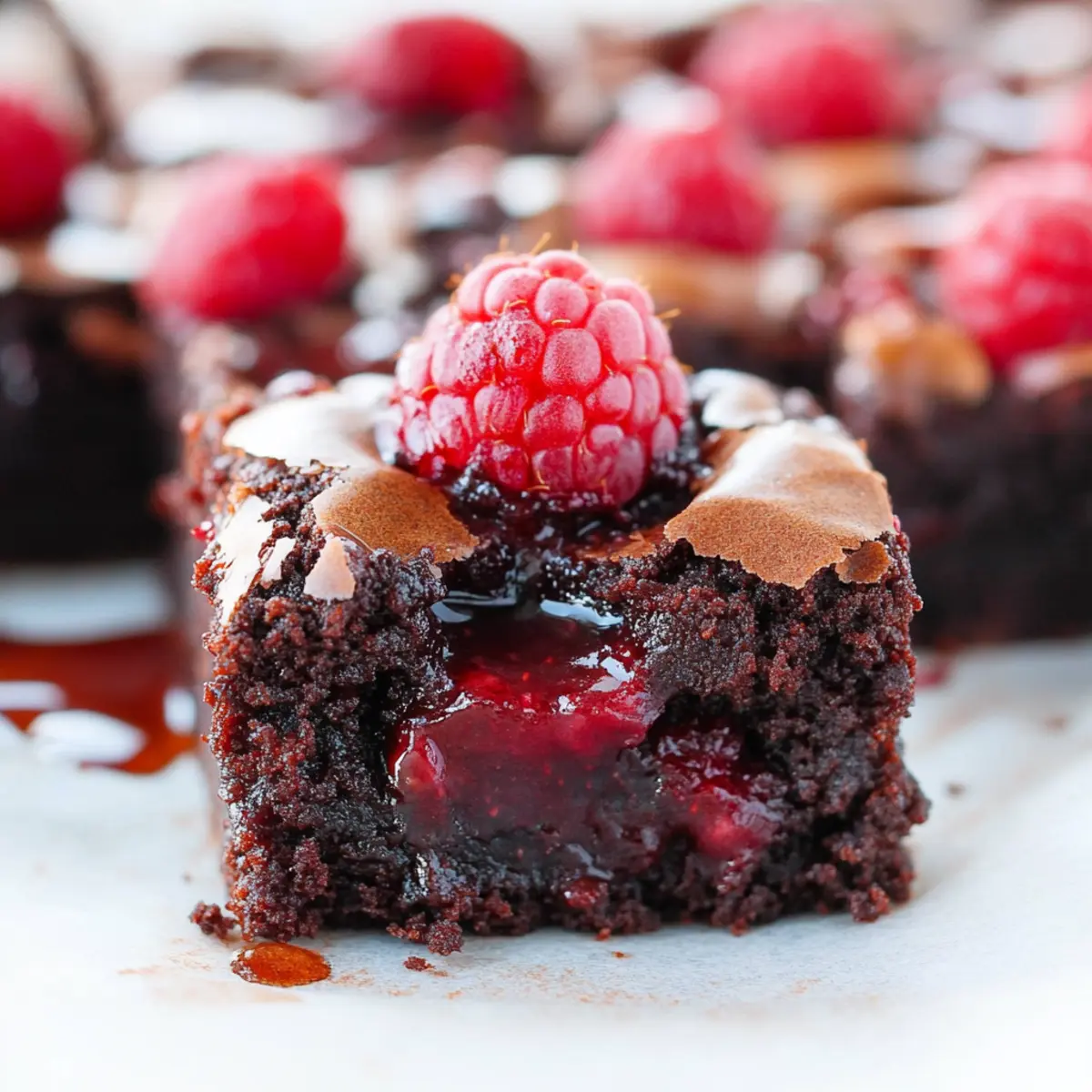 Raspberry Brownies - Ingredients prepared