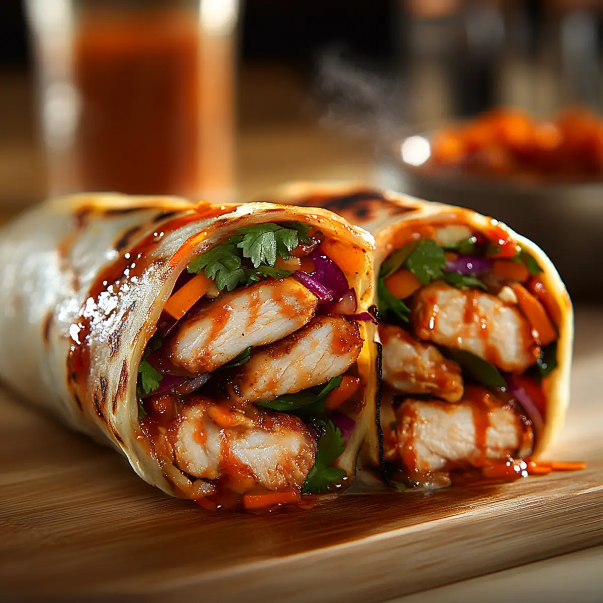 Sweet Chili Chicken Wraps – Quick, Crunchy & Sweet-Heat Delicious