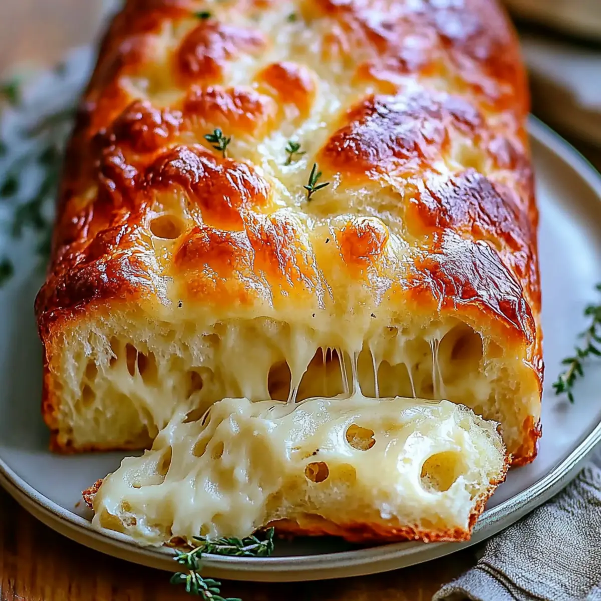 Cheese Bread: Easy Quick Bread Recipe for Delicious Homemade Treats - Finished dish plated beautifully