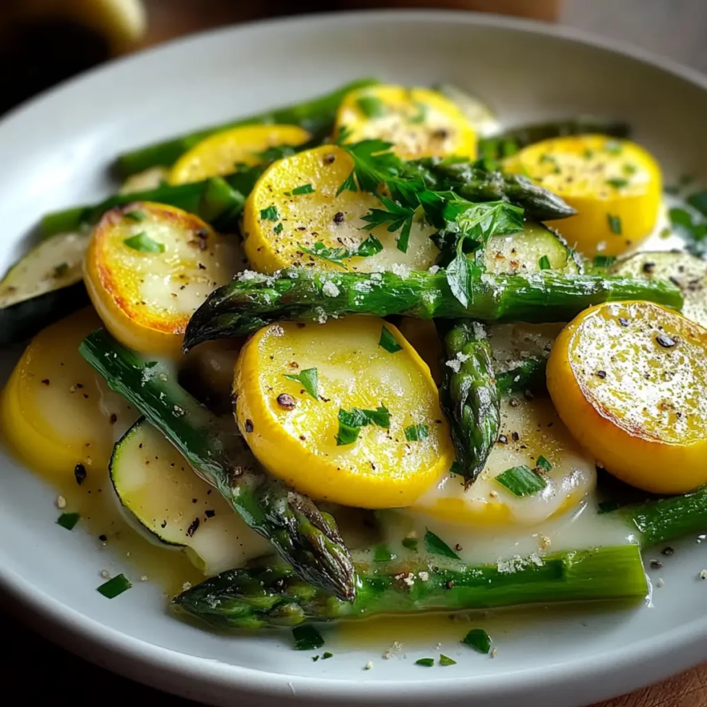 Flavorful Asparagus with Zucchini and Squash