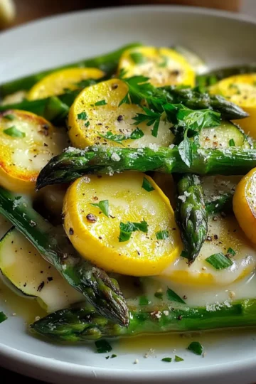 Flavorful Asparagus with Zucchini and Squash