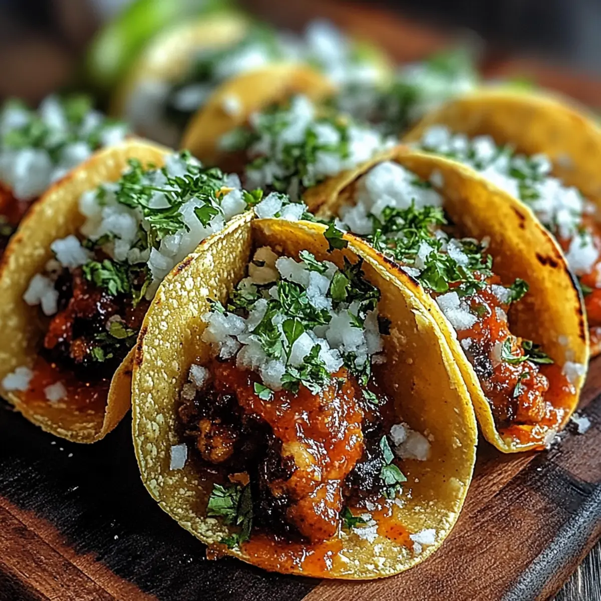 Spicy Hatch Chili Chicken Mini Tacos